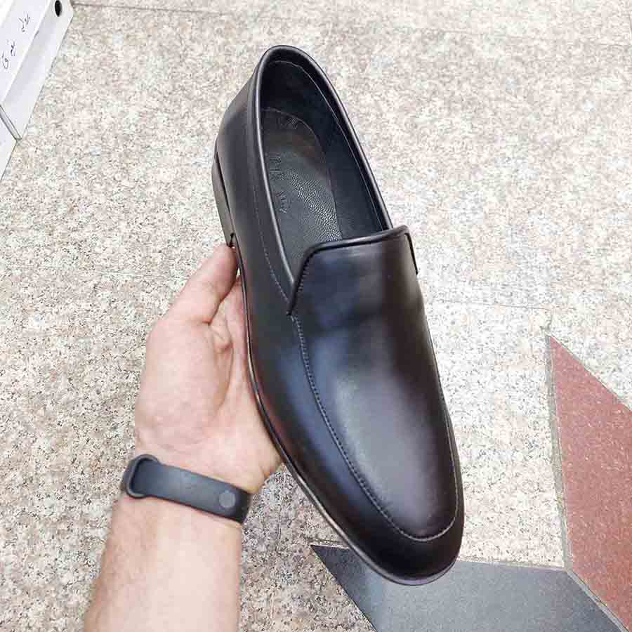کفش مجلسی  مدل کالج مردانه چرم طبیعی گاوی کد2820